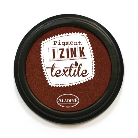 Encreur textile Izink, couleur marron