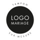 Tampon sur-mesure logo mariage