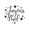 Tampon joyeux noël étoiles