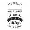 Tampon joyeuses fêtes famille