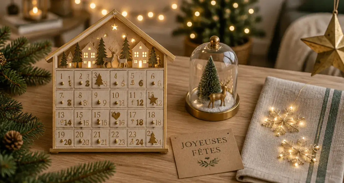 Decors lumineux pour noel : calendrier LED et décoration